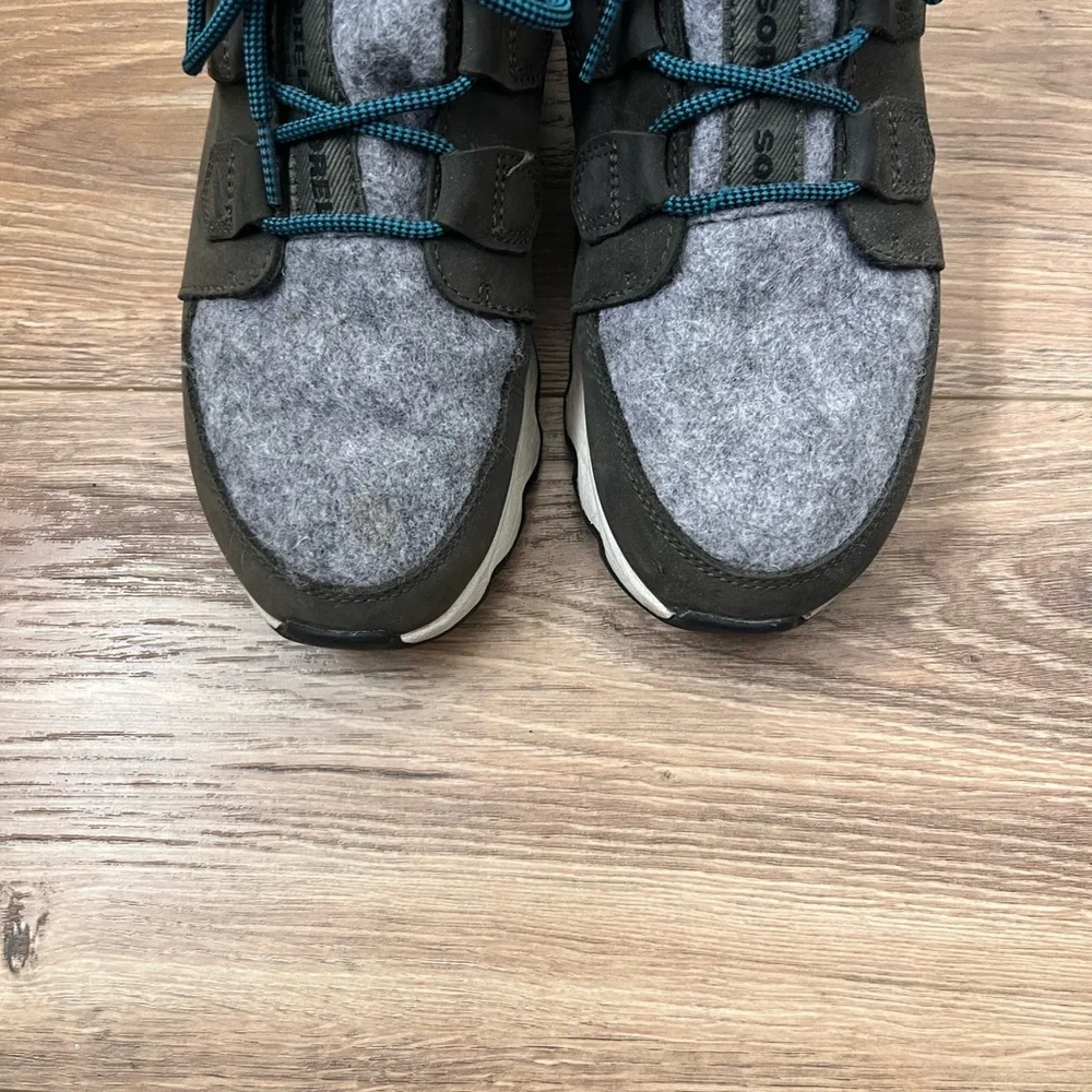 SOREL dark green and grey sneaker boots - Picture 5 of 7